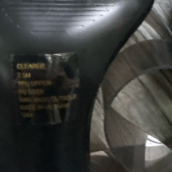 Steve Madden Camille Black Smoke Sandal Heel Sz 7.5 - Picture 6 of 6